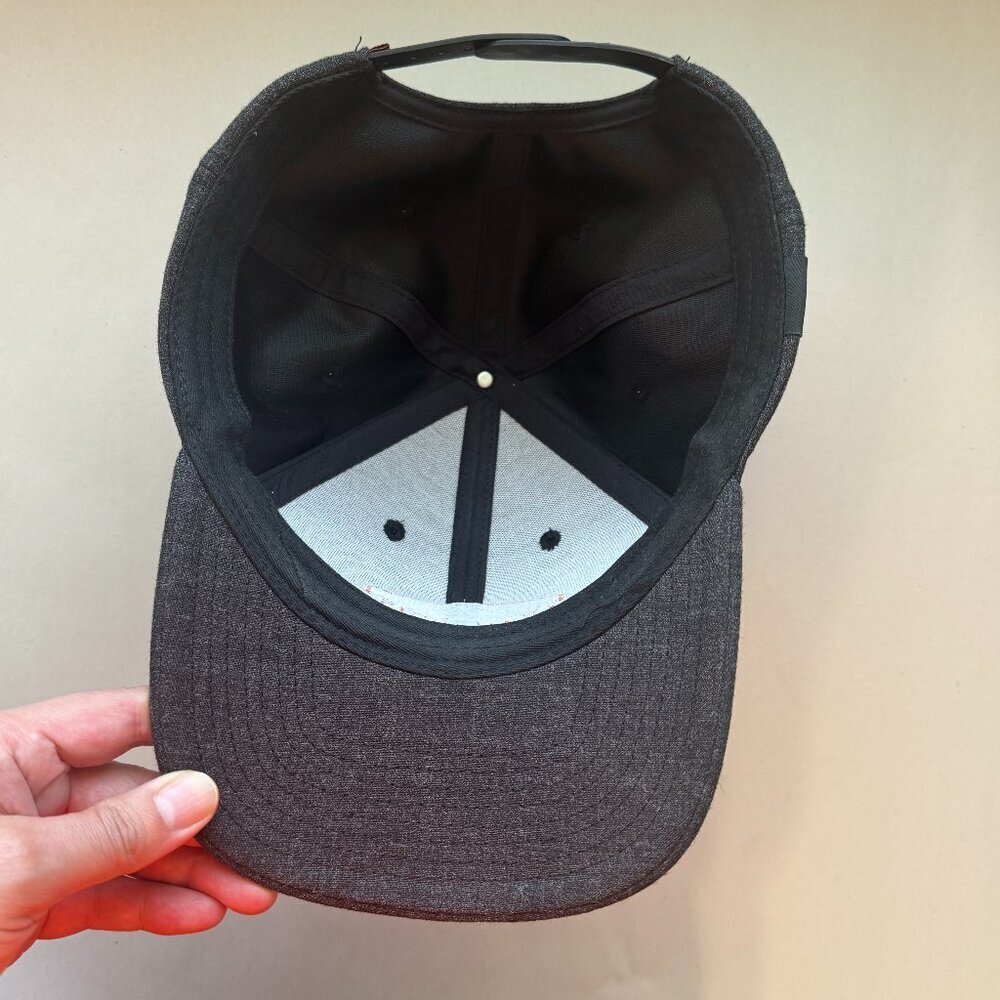 Brunt Snapback Hat Men's O/S Gray Orange Embroidery Workwear - Picture 4 of 7